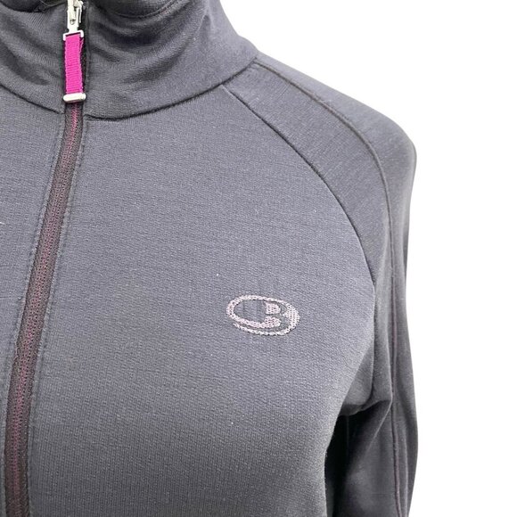 Icebreaker GT 260 Midweight Merino Wool Half Zip Long Sleeve Sweater Women Small - Picture 2 of 10